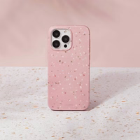 Uniq Coehl Terrazzo dėklas telefonui iPhone 14 Pro - rožinė
