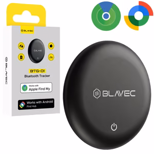 Blavec BTG-01 Bluetooth tracker for Apple and Android (BTBTG01-B), black