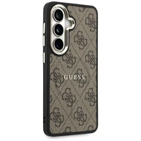 Guess dėklas 4G Embossed Ring MagSafe for Samsung Galaxy S26 Plus rudas