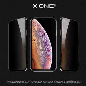 X-ONE Full Cover Extra Strong Privacy - iPhone 16 Pro/17/17 Pro (pilnas klijai) - grūdintas stiklas 9H