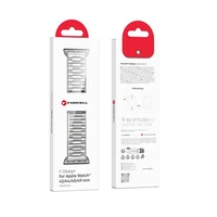 FORCELL F-DESIGN FA10 nerūdijančio plieno dirželis APPLE Watch 42 / 44 / 45 / 49 mm sidabrinis