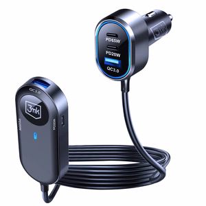 Accessories - 3mk Double Car Charger 135W PD QC PPS USB 2A4C Black/Gray