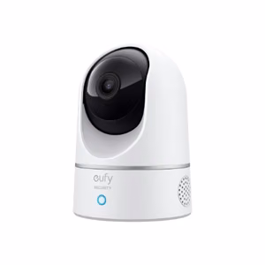Eufy Indoor Cam 2K Pan & Tilt T8410322 – vidaus apsaugos kamera, statoma ant stalo arba tvirtinama prie lubų, H.265/H.264, SD iki 128 GB