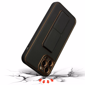 Naujas Kickstand dėklas telefonui iPhone 12 su stovu juodas