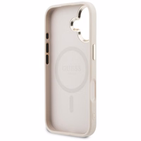 Guess Perforated 4G MagSafe Dėklas for iPhone 17 - rožinis
