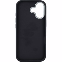 GUESS dėklas telefonui IPHONE 17 GUHCP17SP4G4SMCK (4G PU odos dėklas su dideliu 4G ir klasikiniu logotipu bei sidabriniu metaliniu kameros rėmeliu) juodas