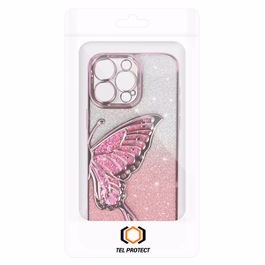 Tel Protect Butterfly vandens dėklas telefonui Iphone 12 Pro rožinis