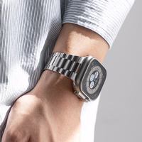 Ringke Metal One Air apyranke Apple Watch 8 / 9 / 10 / 11 / SE / Ultra (44 / 45 / 46 / 49 mm) - Sidabrine