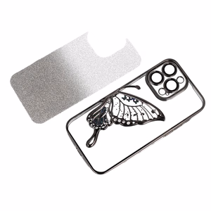 Tel Protect Butterfly vandens dėklas telefonui Iphone 13 Pro Max juodas