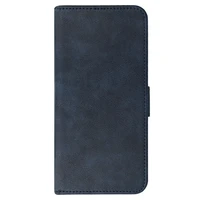 COMMON universalus knygos tipo dėklas (DYDIS S) Iphone 12/13/Samsung S6/A5 2016/Xcover 4/S22/Huawei P8 2017, tamsiai mėlynas