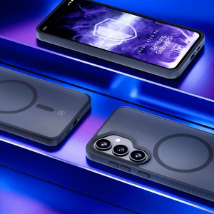 3mk dūminis magnetinis dėklas telefonui Samsung Galaxy S25+ - juodas