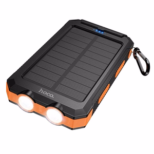 Išorinė baterija Power Bank Hoco J164 Solar 10W 8000mAh juoda