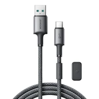USB kabelis Joyroom SA-50 USB-A to USB-C 3A 1.2m tamsiai pilkas