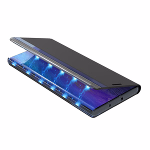 Sleep Case knygos tipo dėklas su išmaniu langu iPhone 13 Pro Max rožinis