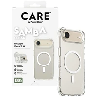 CARE by PanzerGlass Madingas Samba dėklas su baltu Magnetiniu iPhone Air - Skaidrus