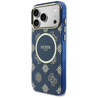 Guess IML Peony Dot MagSafe Case for iPhone 17 Pro Max - Blue