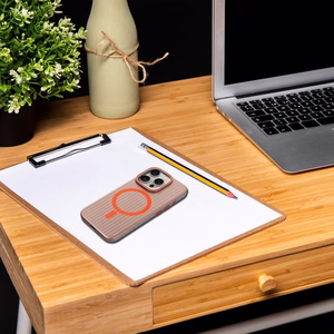 Dėklas telefonui SIMPLY suderinamas su MagSafe iPhone 17 Pro Max titanium desert