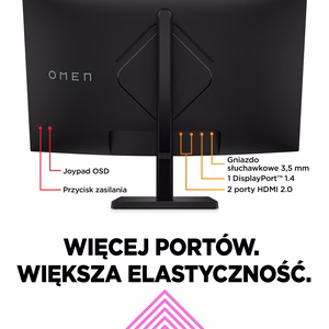 HP OMEN 32c kompiuterio monitorius 80 cm (31,5") 2560 x 1440 pikselių Quad HD juodas