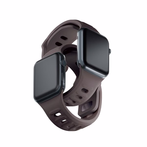 42/44/45/46/49 mm Taupe (big) - 3mk Silicone Watch Strap for Apple