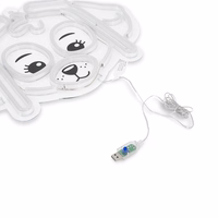 Hanging neon LED Paw Patrol on plexiglass - Skye OW-130546