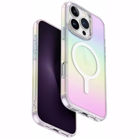 Uniq Iridescia Magclick įkrovimo dėklas iPhone 16 Pro Max – įvairiaspalvis