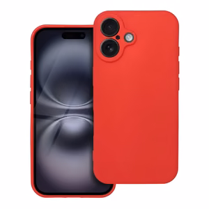 Minkštas dėklas telefonui IPHONE 16 (m) - raudonas (m)
