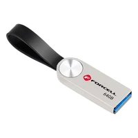 FORCELL F-DATA USB atmintukas Metal 64GB USB3.2 Gen 1 (USB A) sidabrinis