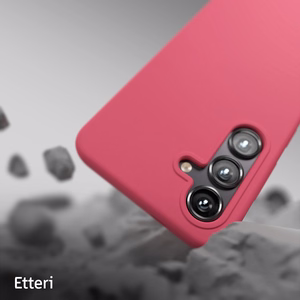 Etteri silikoninis dėklas Samsung Galaxy A36 5G, avietinis