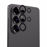 "Benks" grūdinto stiklo stiklas "Warrior Lens Protector" apsauginis stiklas kamerai, skirtas "Samsung Galaxy S26 Ultra" (objektyvas 5 vnt.), juodas