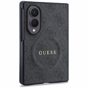 Juodas „Guess 4G Classic MagSafe“ dėklas, skirtas „Samsung Galaxy Z Fold8“