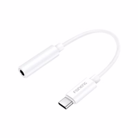 FONENG adapteris BM21 USB-C - JACK 3.5MM 0.1M baltas