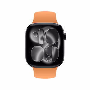 Crong Liquid Apple Watch dirželis, 38/40/41/42 mm, oranžinis