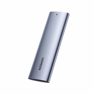 Ugreen M.2 SSD dėklas USB 3.2 Gen 2 (SuperSpeed USB 10 Gbps) + USB Type-C laidas 0,5m pilkas (CM400 10902)