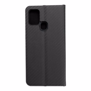 Чехол-книжка для Samsung A21s Luna Book Carbon чёрный