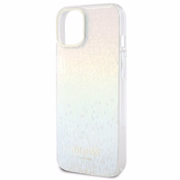 Guess IML Faceted Mirror Disco Iridescent dėklas telefonui iPhone 15 - įvairiaspalvė