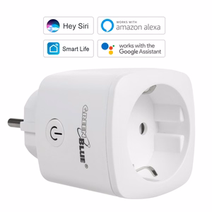 GreenBlue WiFi nuotoliniu būdu valdoma rozetė Android/iOS/Alexa/Google Home energijos suvartojimas laikmatis maks. 3680W tipas F GB720 F