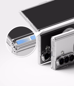 Ringke Fusion Flap Magnetic MagSafe dėklas, skirtas Samsung Galaxy Z Fold 8 Ultra – skaidrus
