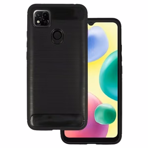CARBON galinis dėklas Xiaomi Redmi 10A, juodas