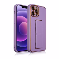 Naujas Kickstand dėklas telefonui iPhone 13 Pro su stovu violetinis