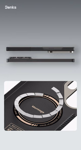 Benks Montage Magnetic Armor Air Kevlar dėklas metalinis rėmas 600D+1500D F049 skirtas Samsung Galaxy S26 Plus juodas