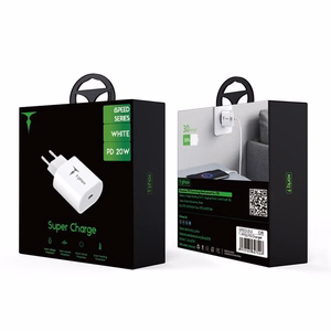 SIENINIS ĮKROVIKLIS T-PHOX ISPEED 20W BALTAS (EU KIŠTUKAS)