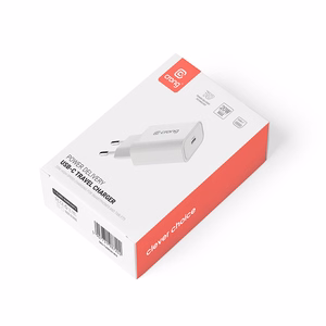 Crong USB-C Travel Charger 20 W PD sieninis įkroviklis, baltas