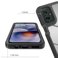 Tech-Protect Defense dėklas telefonui Motorola Moto G15 / G15 Power / G05 / E15 - juodas