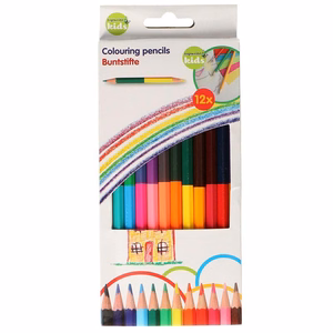 Topwrite dvipusiai spalvoti pieštukai, 24 spalvos, 12 vnt.