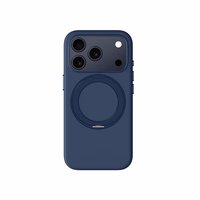 AmazingThing Cloudie dėklas telefonui iPhone 17 Pro Max su stovu – mėlynas