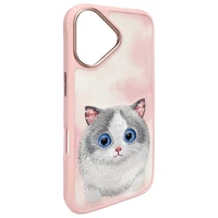Nimmy Big Eyed Pet 2.0 Dėklas telefonui iPhone 16 - rožinis