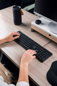 Savio KB-01 klaviatūra namams/biurui USB QWERTY US English juoda