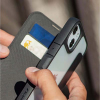 Raptic X-Doria Urban Folio dėklas iPhone 14 Plus atveriamas juoda danga