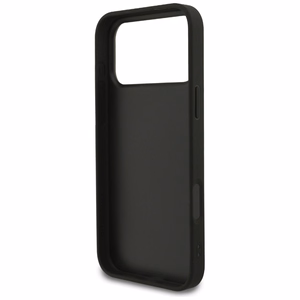 Guess Fiksuotas Blizgus Didelis 4G dėklas telefonui iPhone 17 Pro Max - juodas
