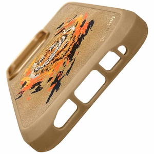 Nimmy Tiger magnetinis dėklas telefonui iPhone 16 Pro - rudas